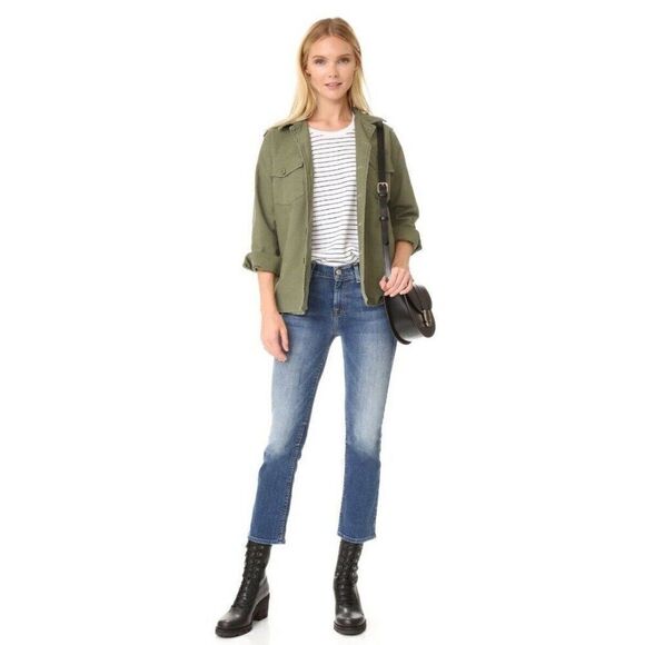 NWT SEVEN 7 FOR ALL MANKIND Sz 30 CROPPED BOOT PRECISION KICK FLARE JEANS  $199 - Picture 7 of 7